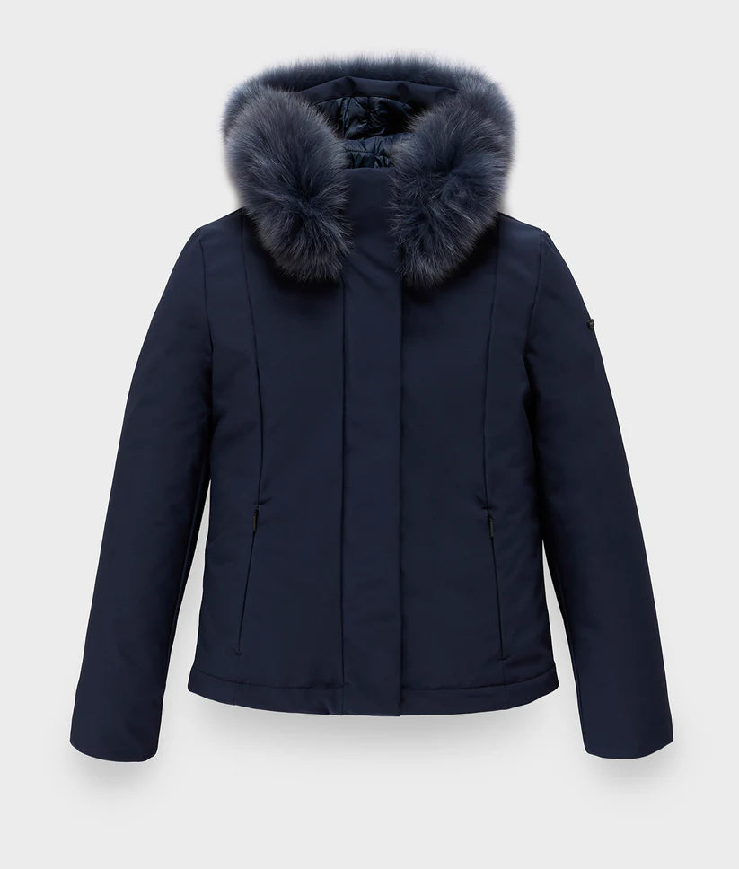 Refrigiwear - SHORT LADY TECH JACKET FUR dark blue