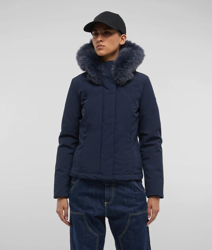 Refrigiwear - SHORT LADY TECH JACKET FUR dark blue