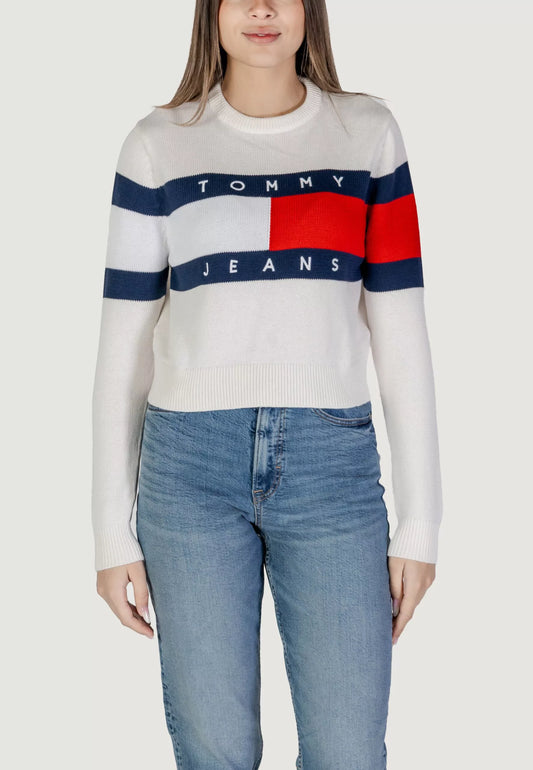 Maglia Tommy Hilfiger TJW CENTER FLAG 157406-Bianco