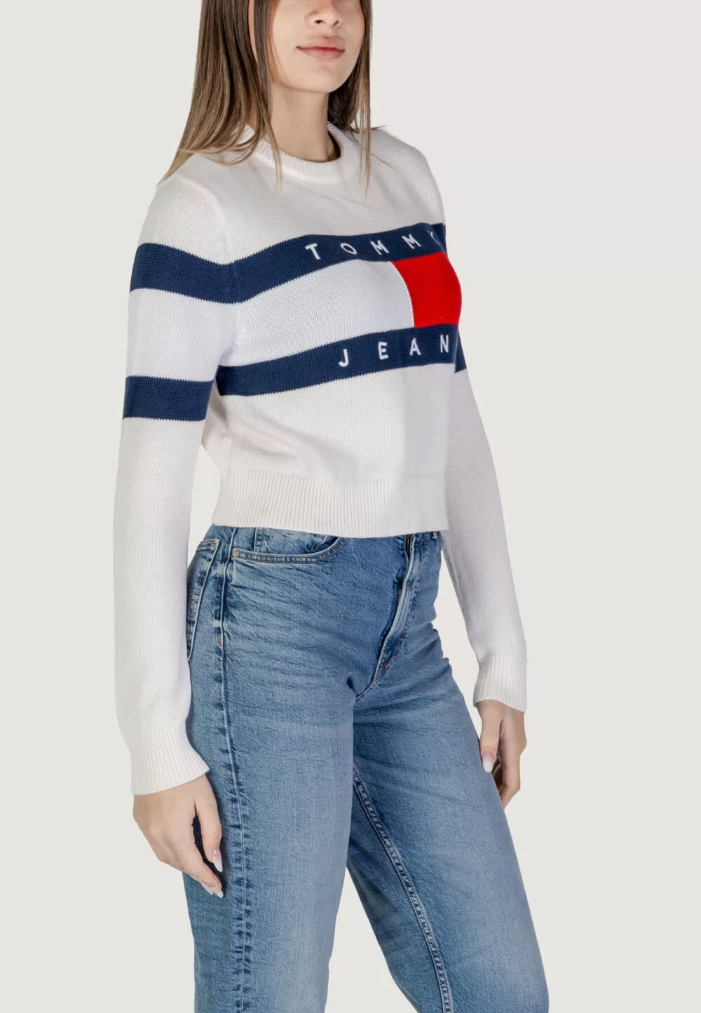 Maglia Tommy Hilfiger TJW CENTER FLAG 157406-Bianco