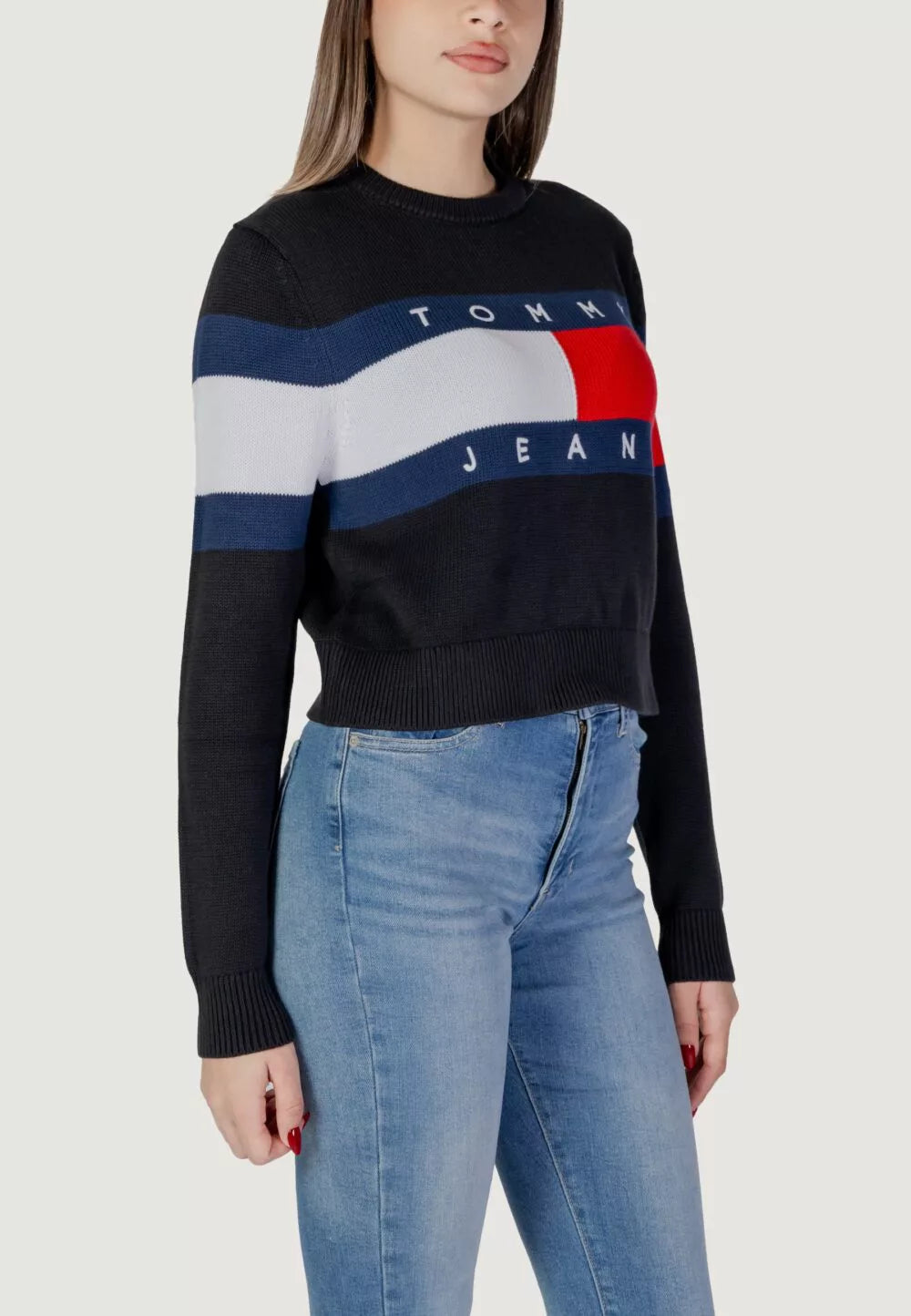 Maglia Tommy Hilfiger TJW CENTER FLAG 157406-Nero