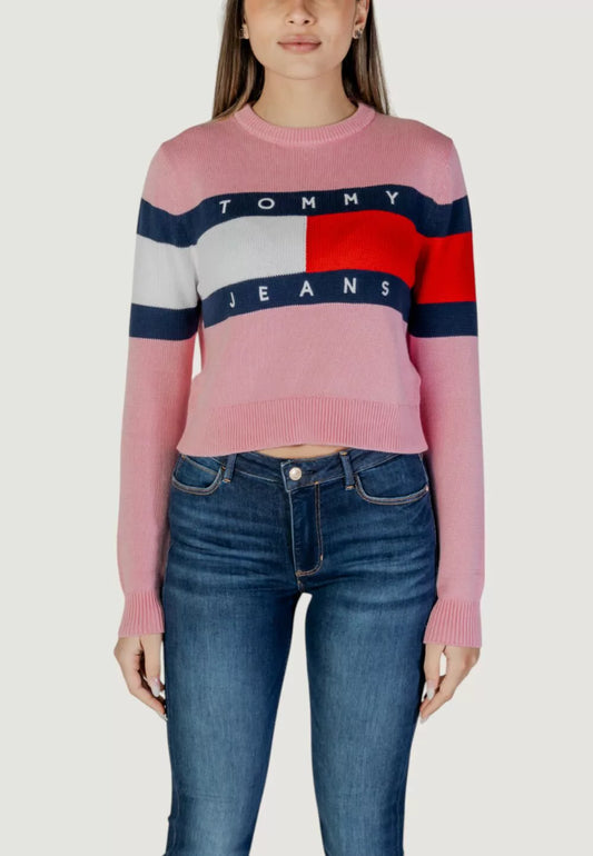 Maglia Tommy Hilfiger TJW CENTER FLAG 157406-Rosa