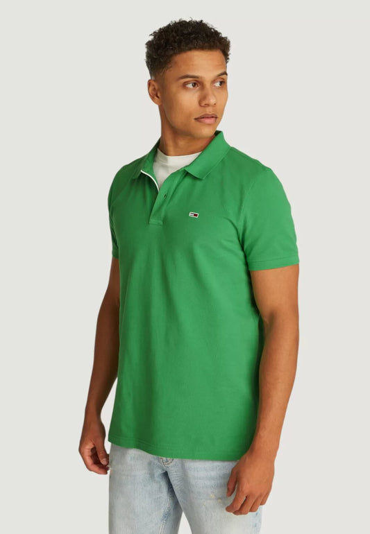 Polo manica corta Tommy Hilfiger TJM PLACKET 157471-Verde