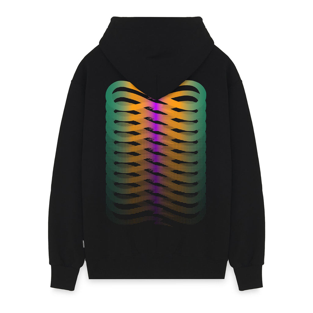PROPAGANDA - Ribs Gradient Hoodie Black 0931