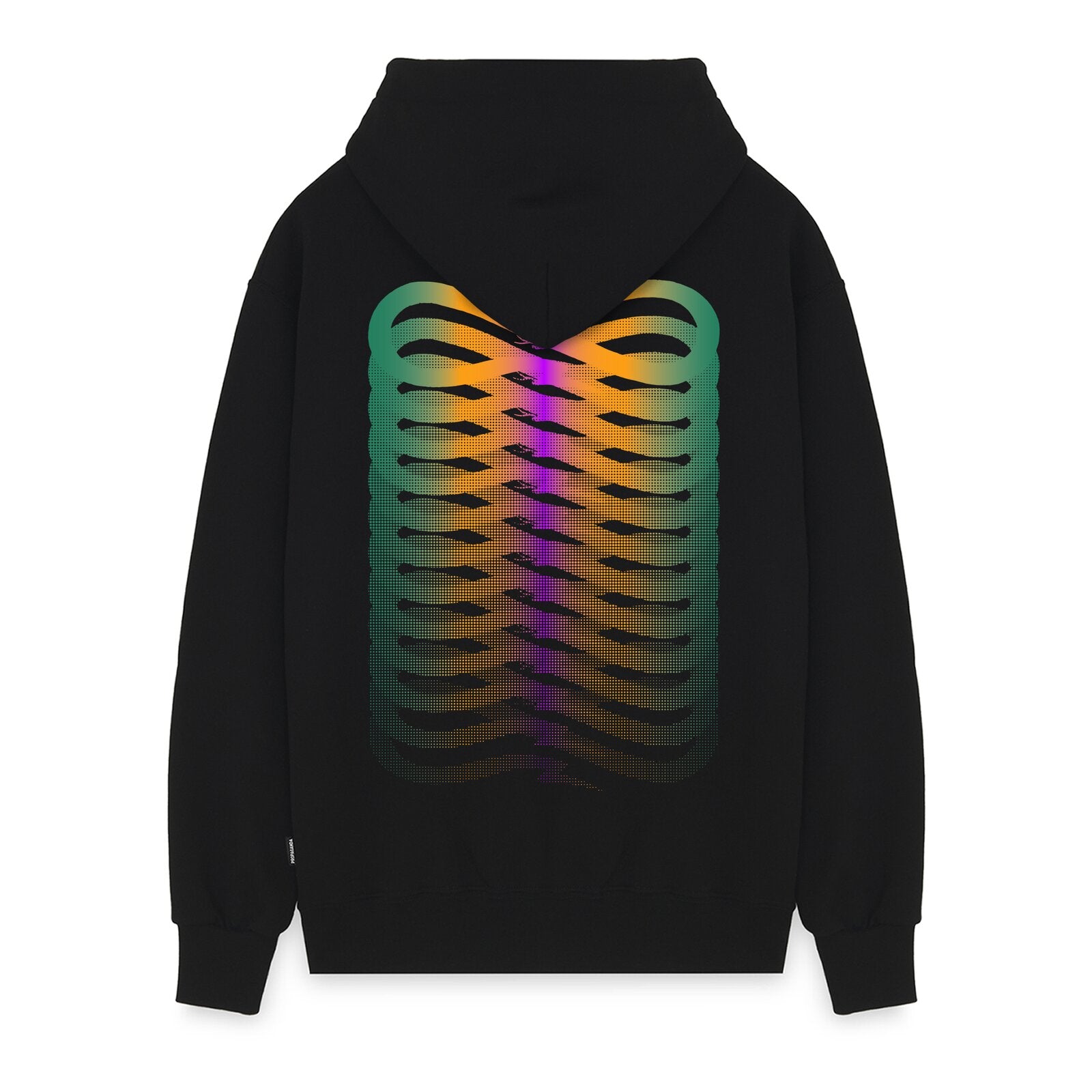PROPAGANDA - Ribs Gradient Hoodie Black 0931