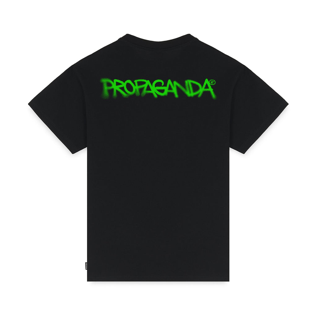 PROPAGANDA - Logo Spray Tee Black 0933