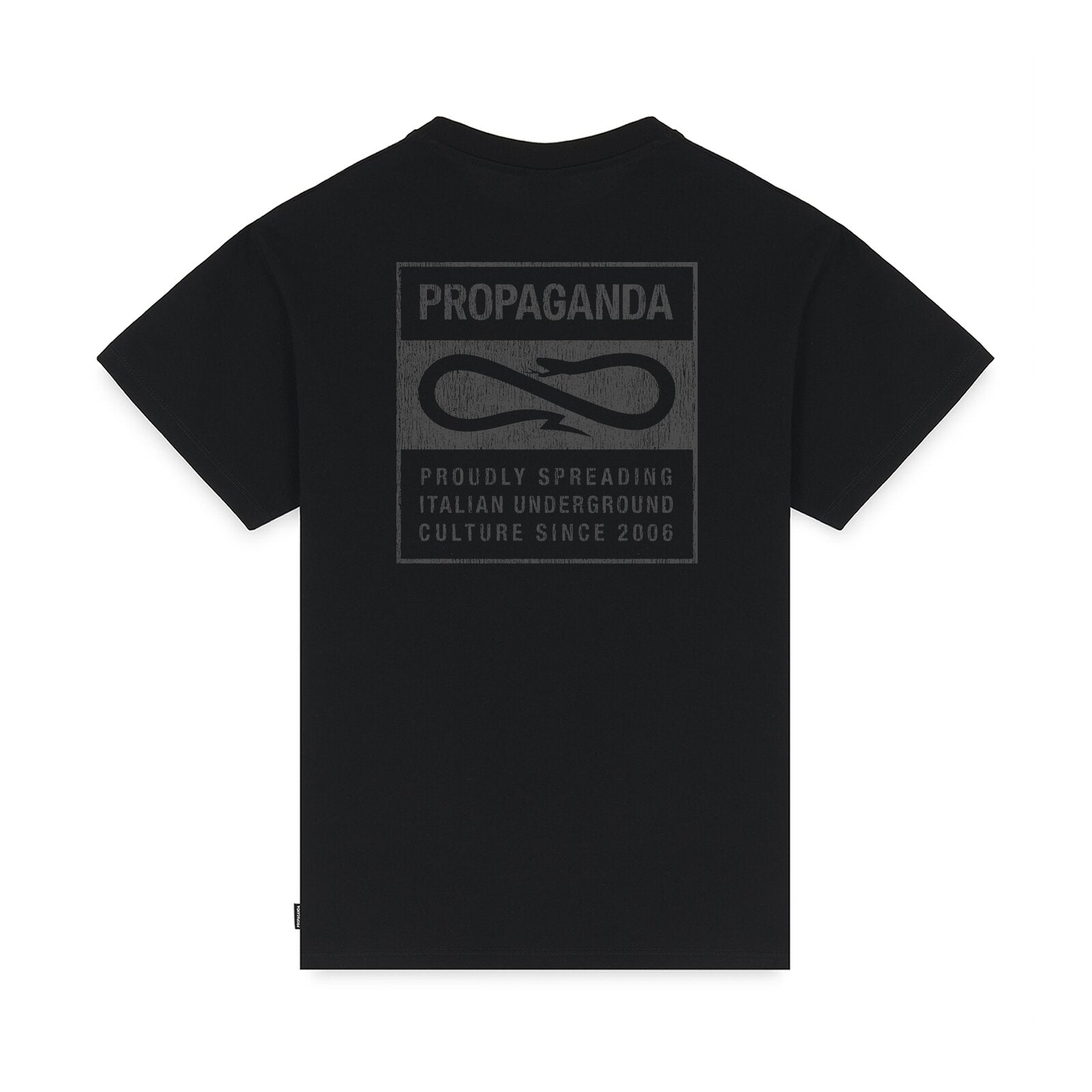 PROPAGANDA - Label Tee Black 0934