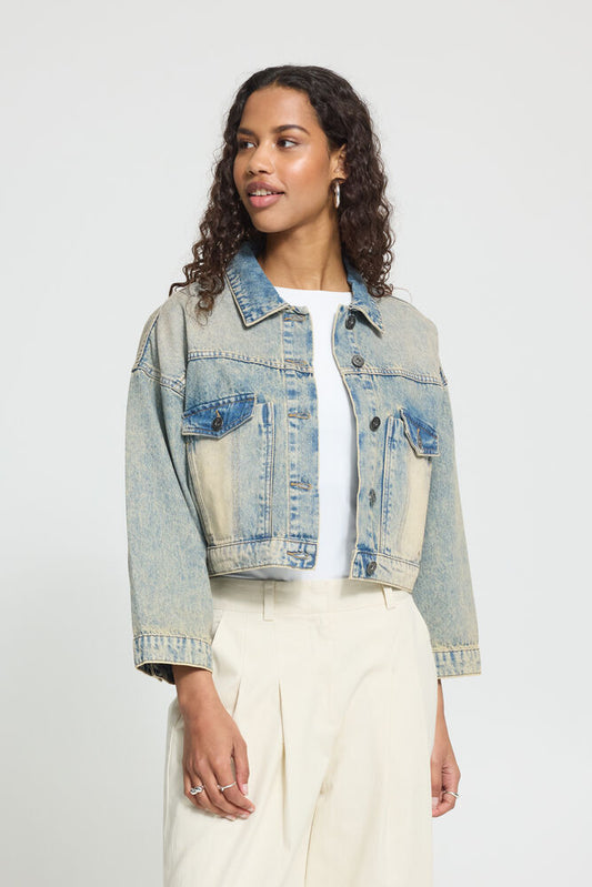Giacca di Jeans Donna ICHI IHNOVANNA JA | Denim Vintage
