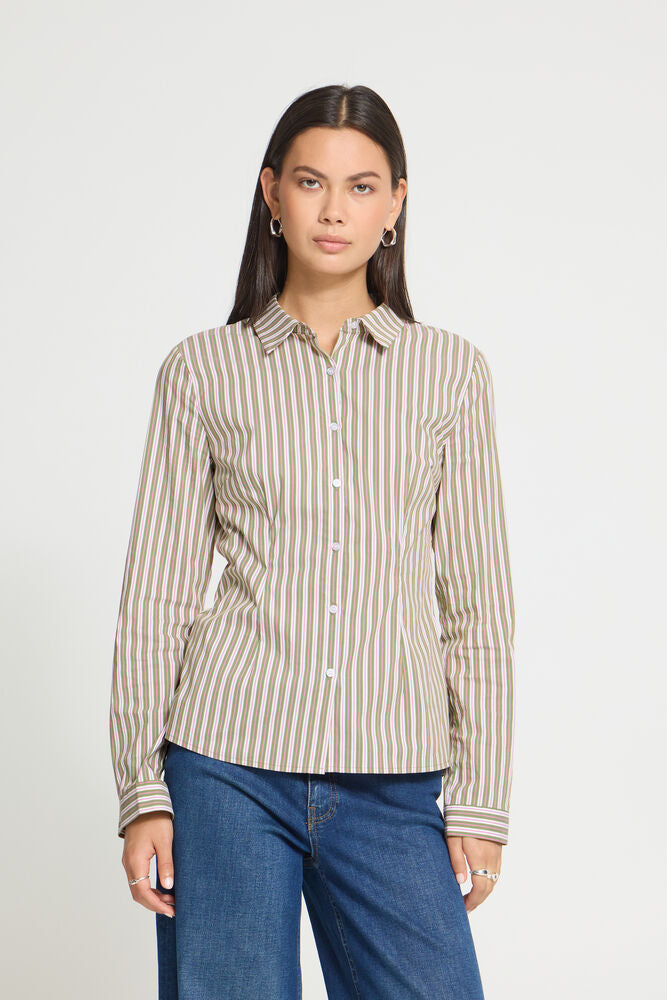 Camicia a Righe Donna ICHI IHDIMA STRIPE SH