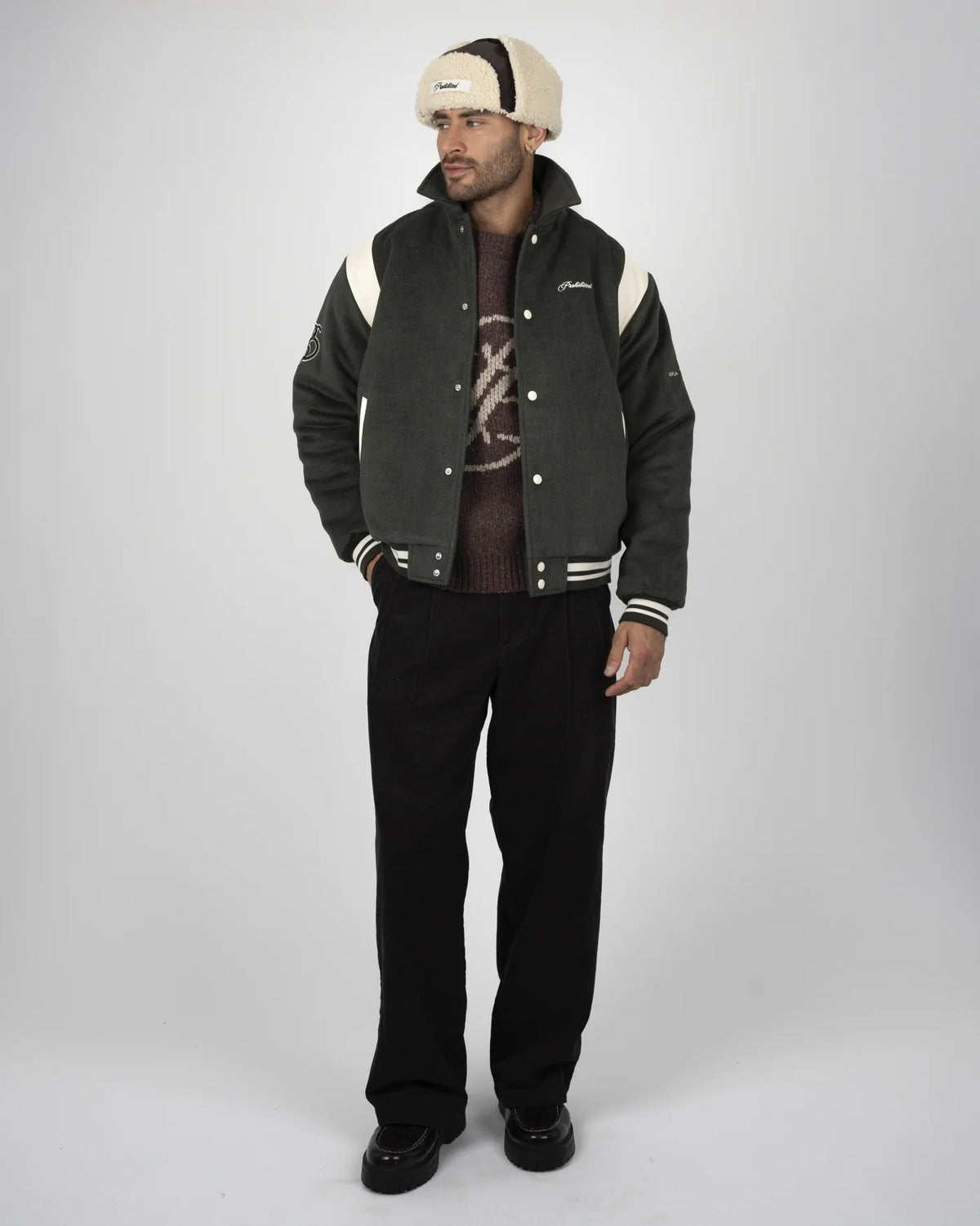 PROHIBITED Field College Jacket UNISEX | Dusty Green