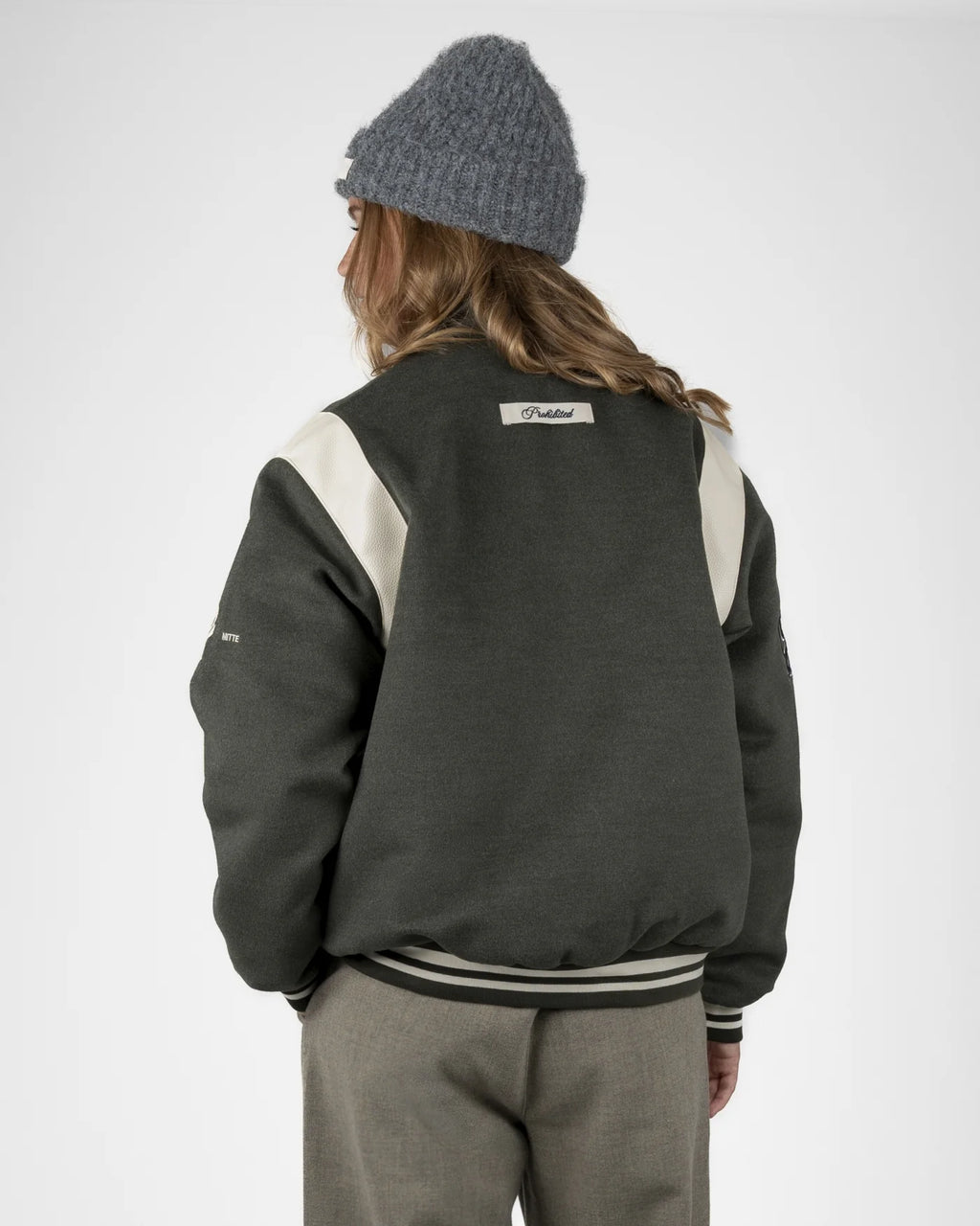 PROHIBITED Field College Jacket UNISEX | Dusty Green