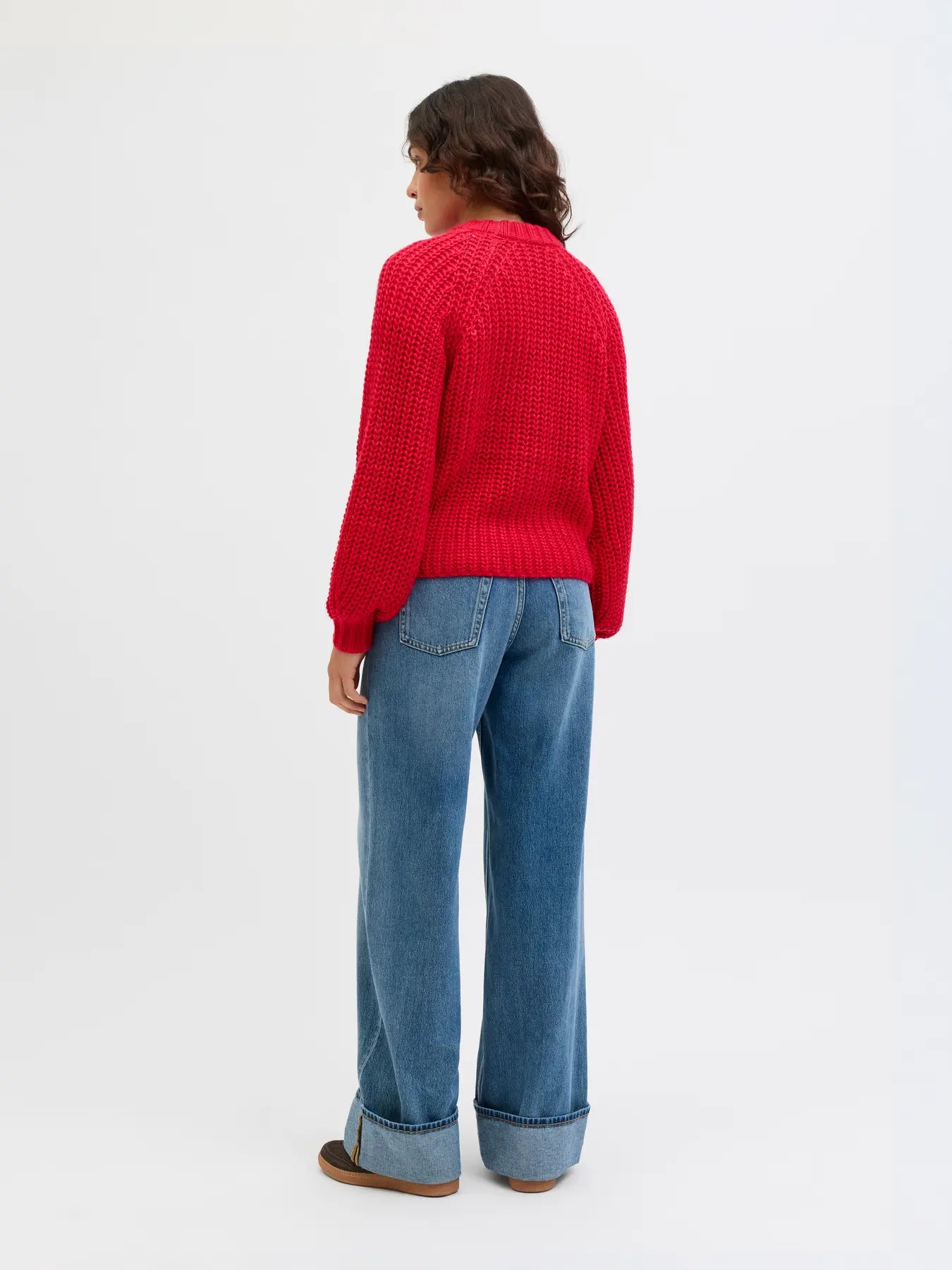 0834 JXKELLY CHUNKY CREW NECK KNIT