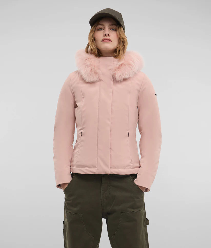 Refrigiwear SHORT LADY TECH JACKET FUR misty rose