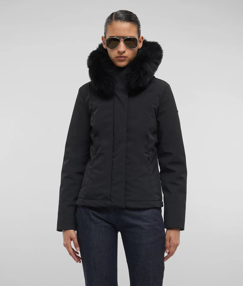 Refrigiwear - SHORT LADY TECH JACKET FUR nero