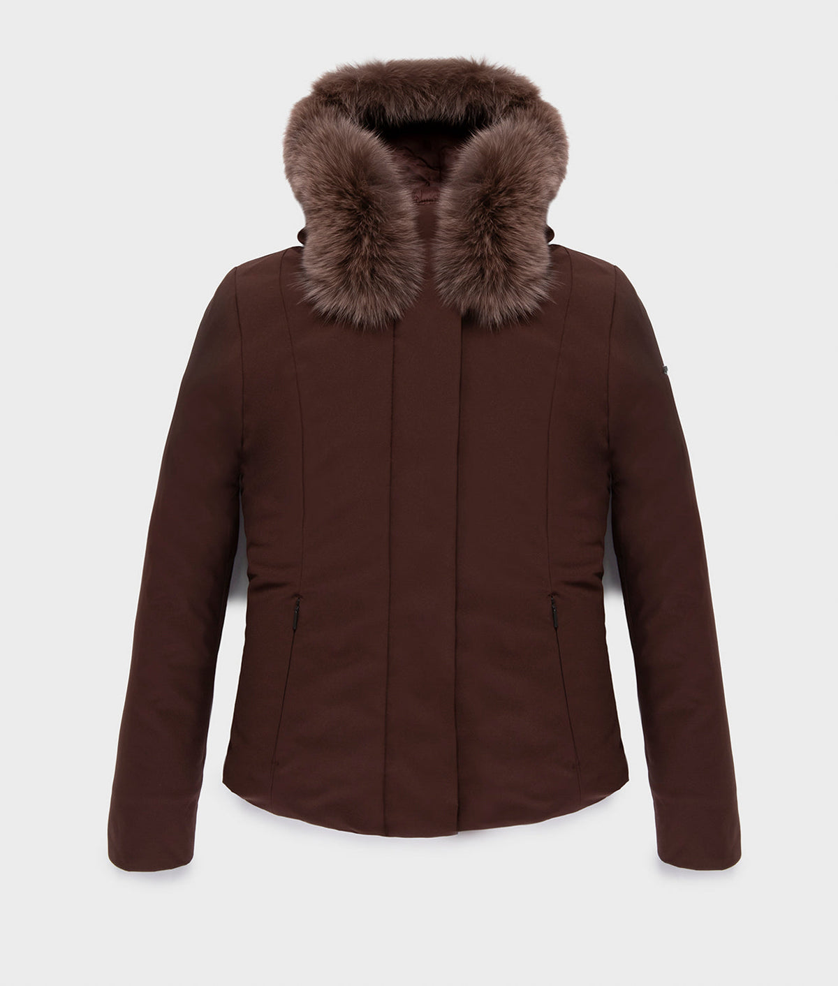 SHORT LADY TECH JACKET · COFFEE