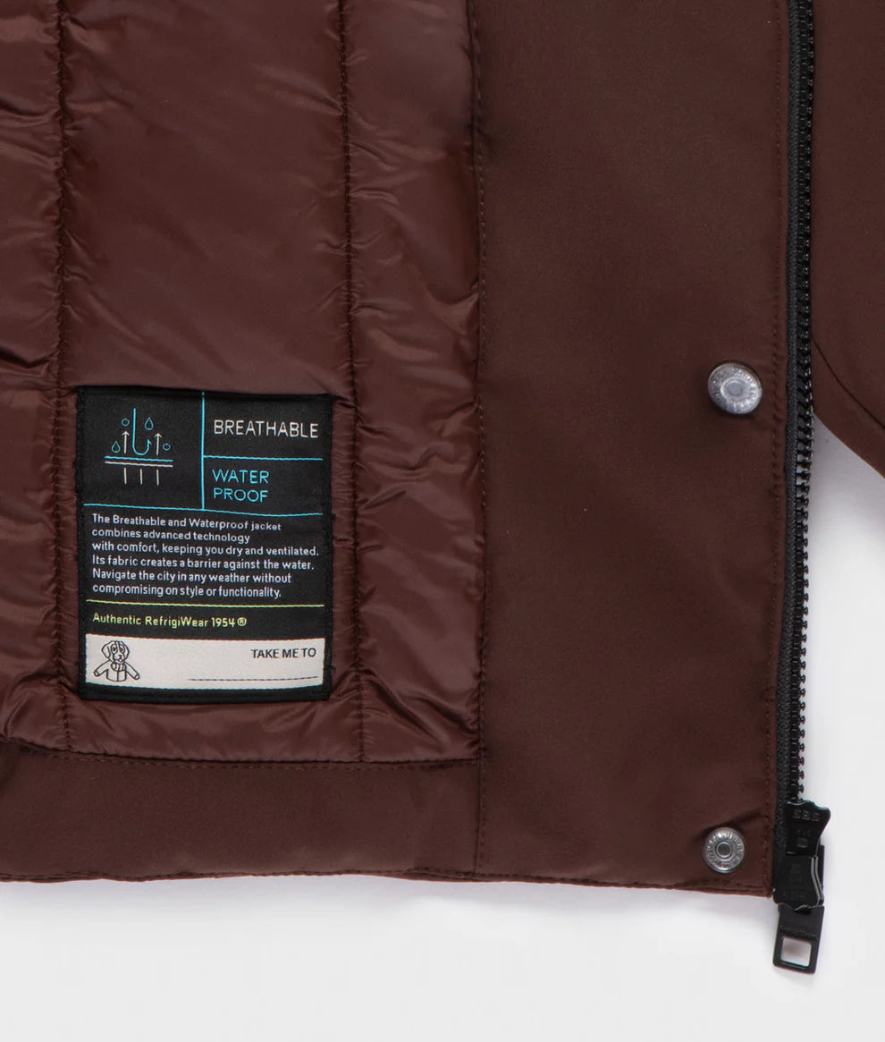 Refrigiwear - SHORT LADY TECH JACKET FUR coffee