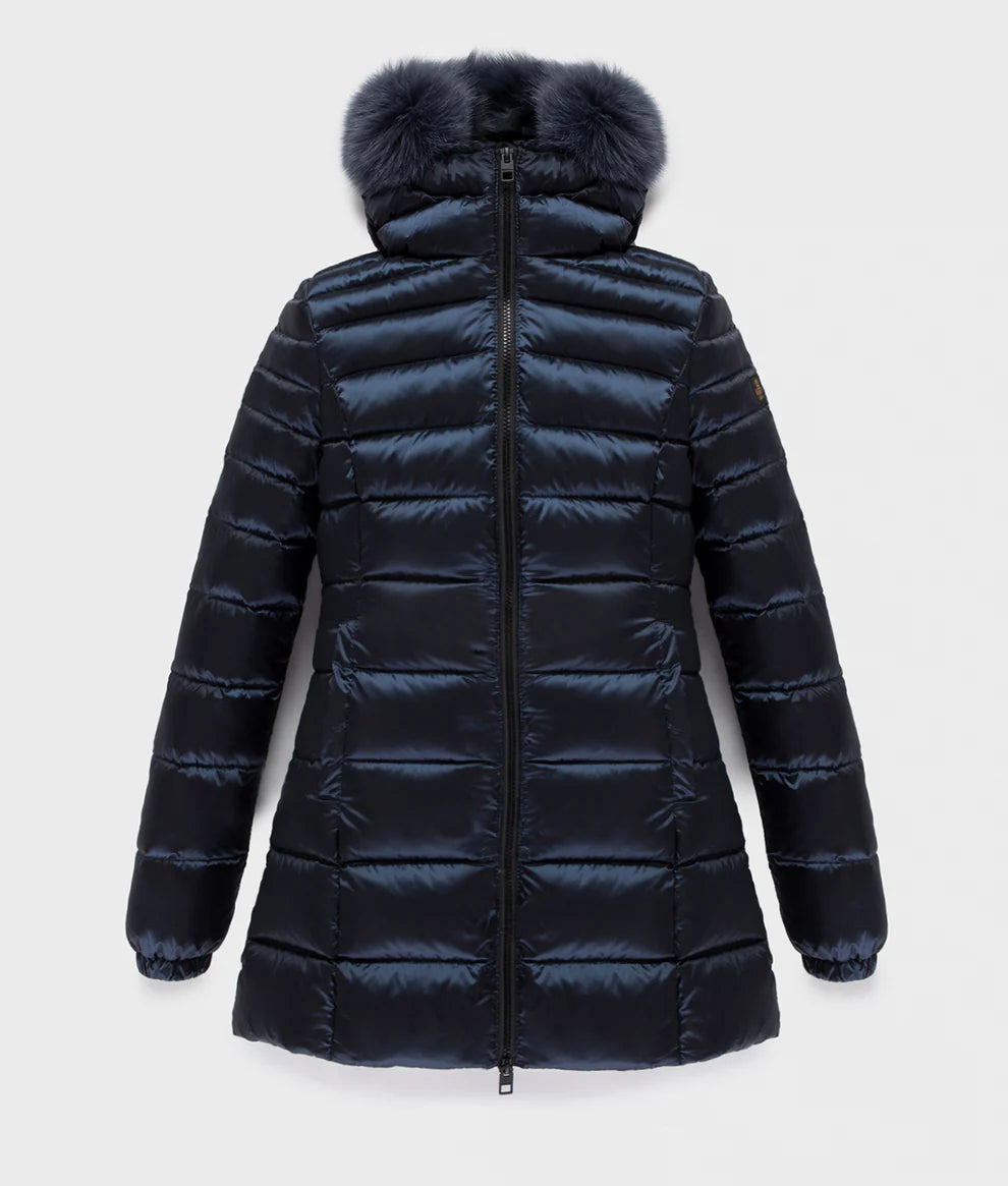 Refrigiwear - LONG MEAD FUR JACKET dark blue