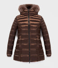 Refrigiwear - LONG MEAD FUR JACKET coffe