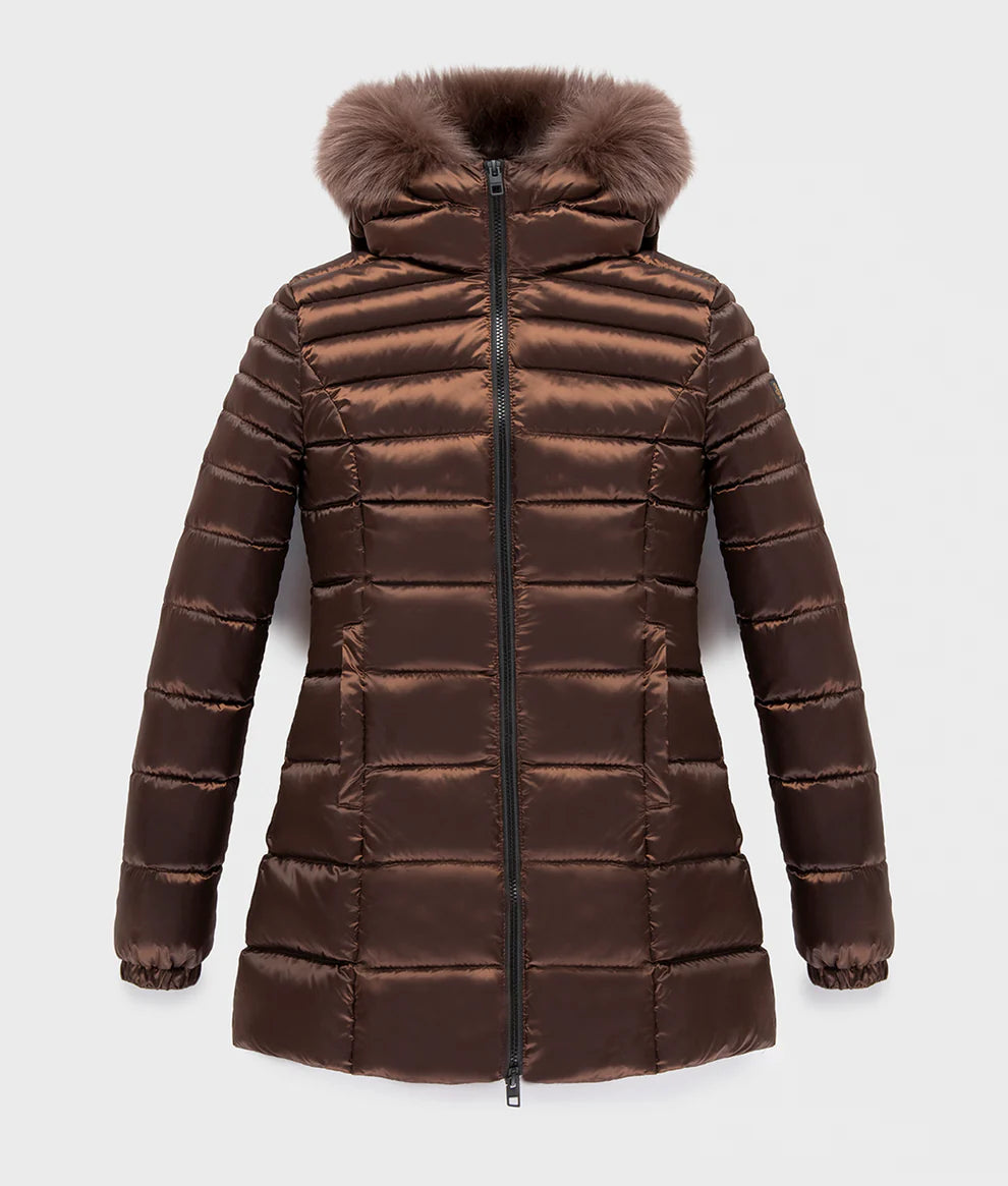 Refrigiwear - LONG MEAD FUR JACKET coffe