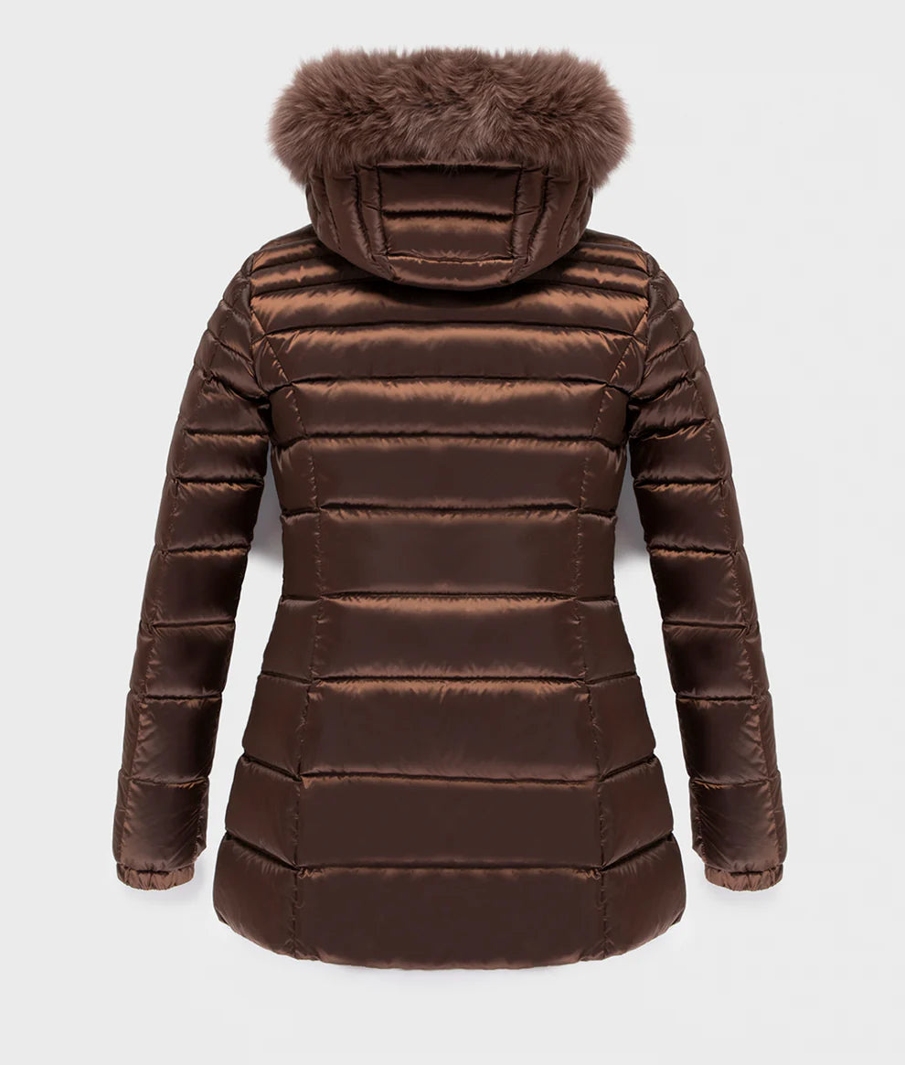 Refrigiwear - LONG MEAD FUR JACKET coffe