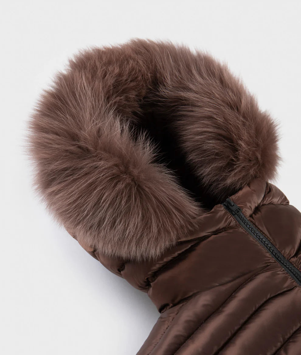 Refrigiwear - LONG MEAD FUR JACKET coffe