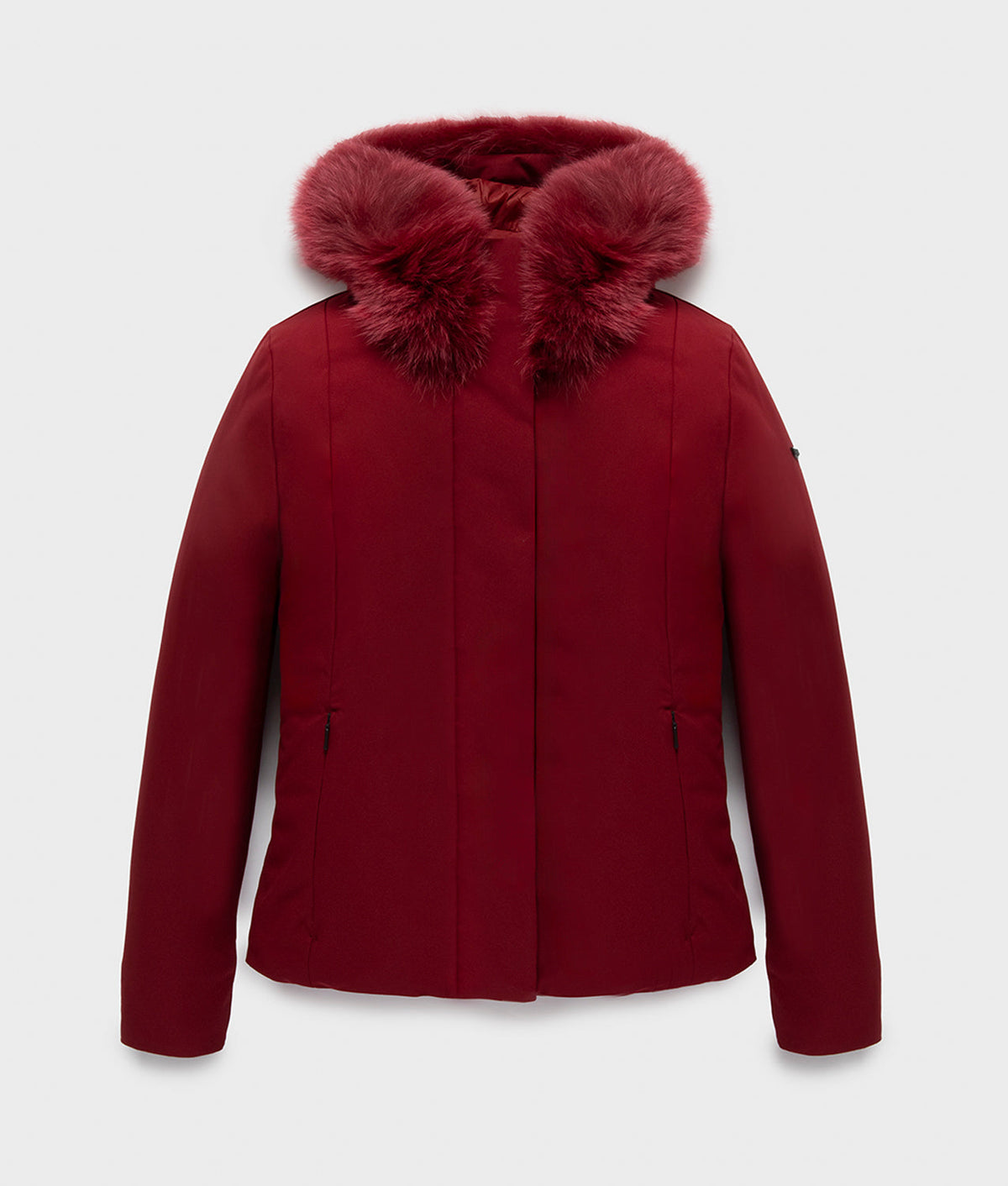 SHORT LADY TECH JACKET · MERLOT