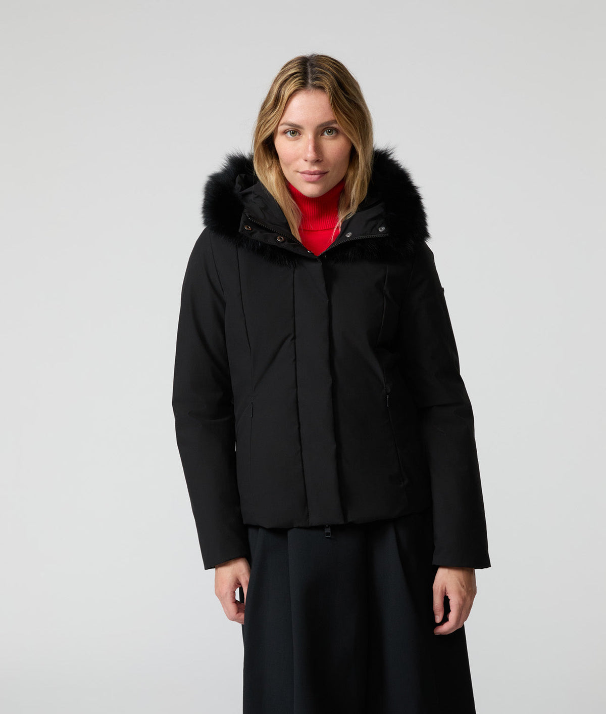 SHORT LADY TECH JACKET · NERO