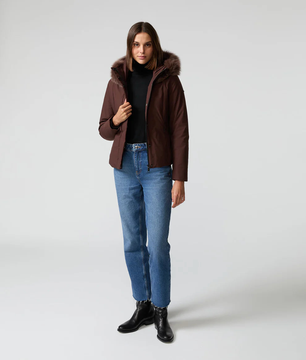 Refrigiwear - SHORT LADY TECH JACKET FUR coffee