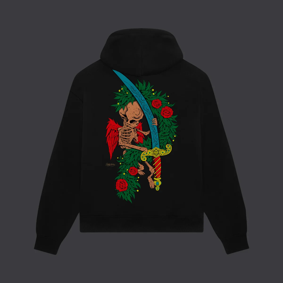 Dolly Noire Asso di Spade Hoodie Black