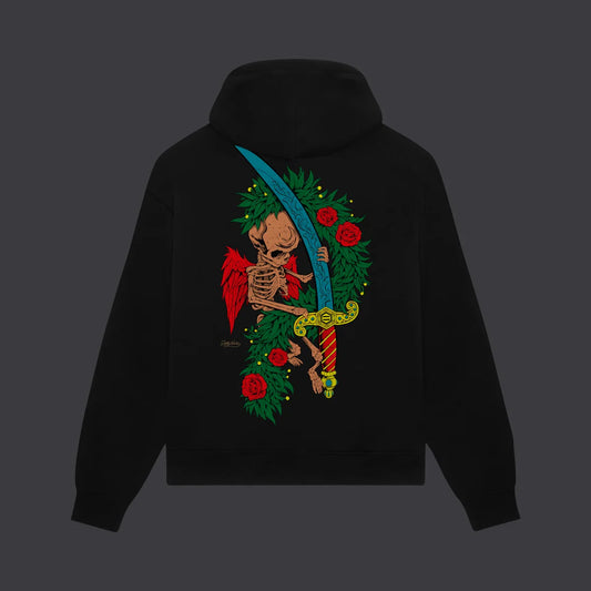 Dolly Noire Asso di Spade Hoodie Black