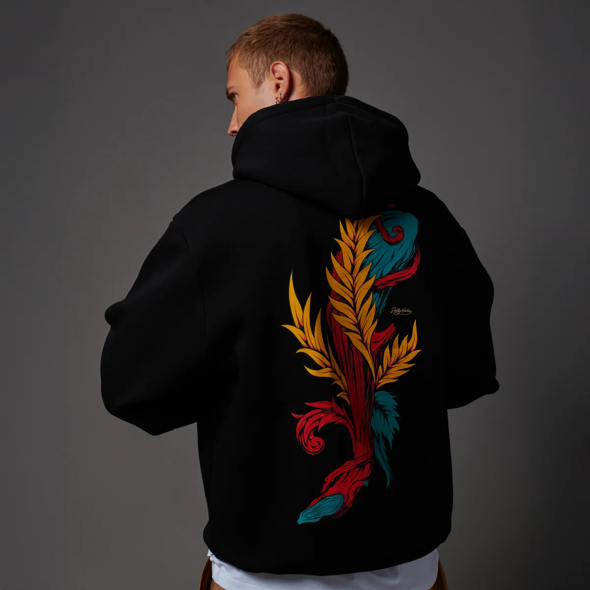 Dolly Noire Asso di Bastoni Hoodie Black