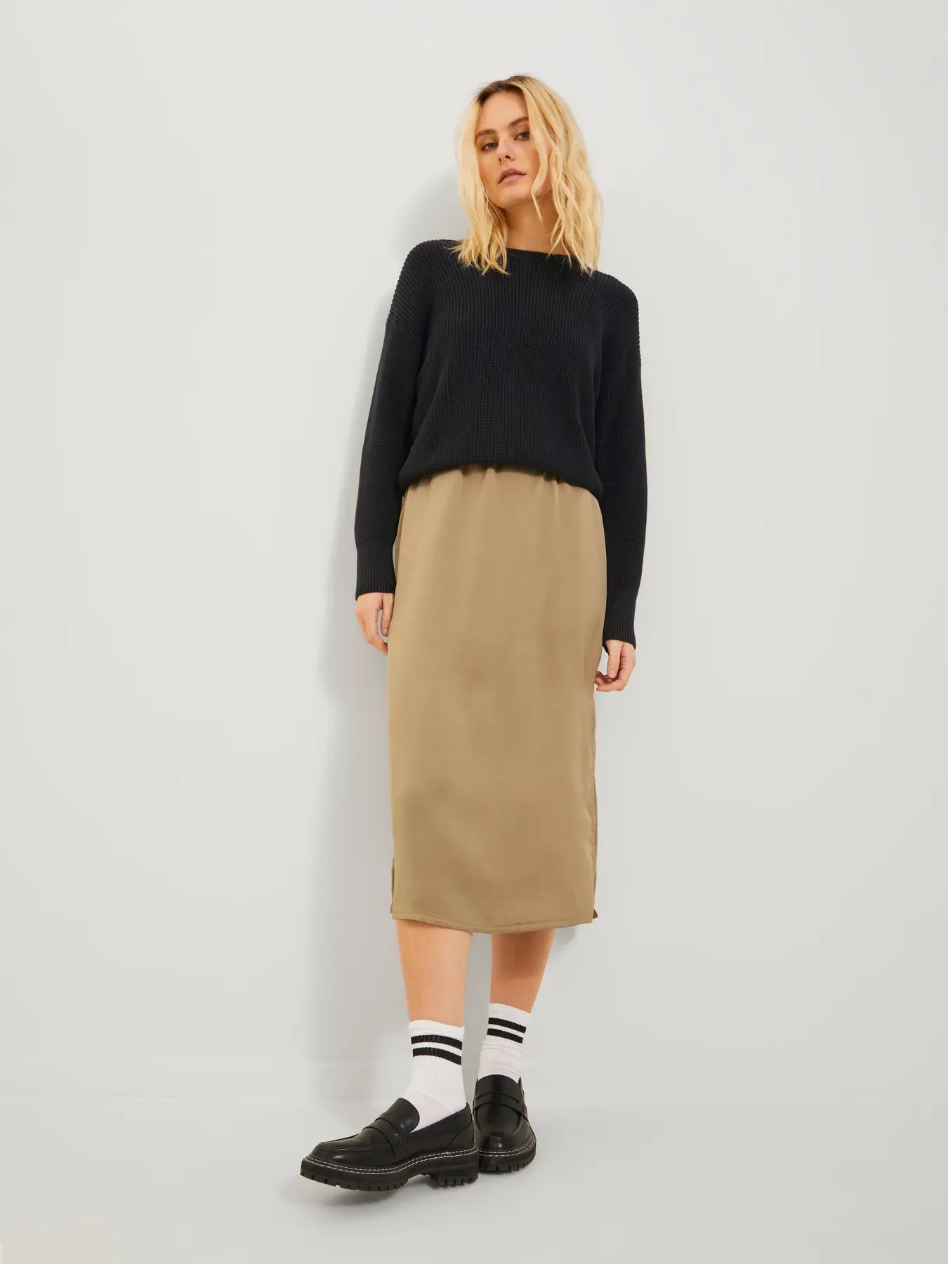 0830 JXMILA TWIST CREW NECK KNIT NOOS