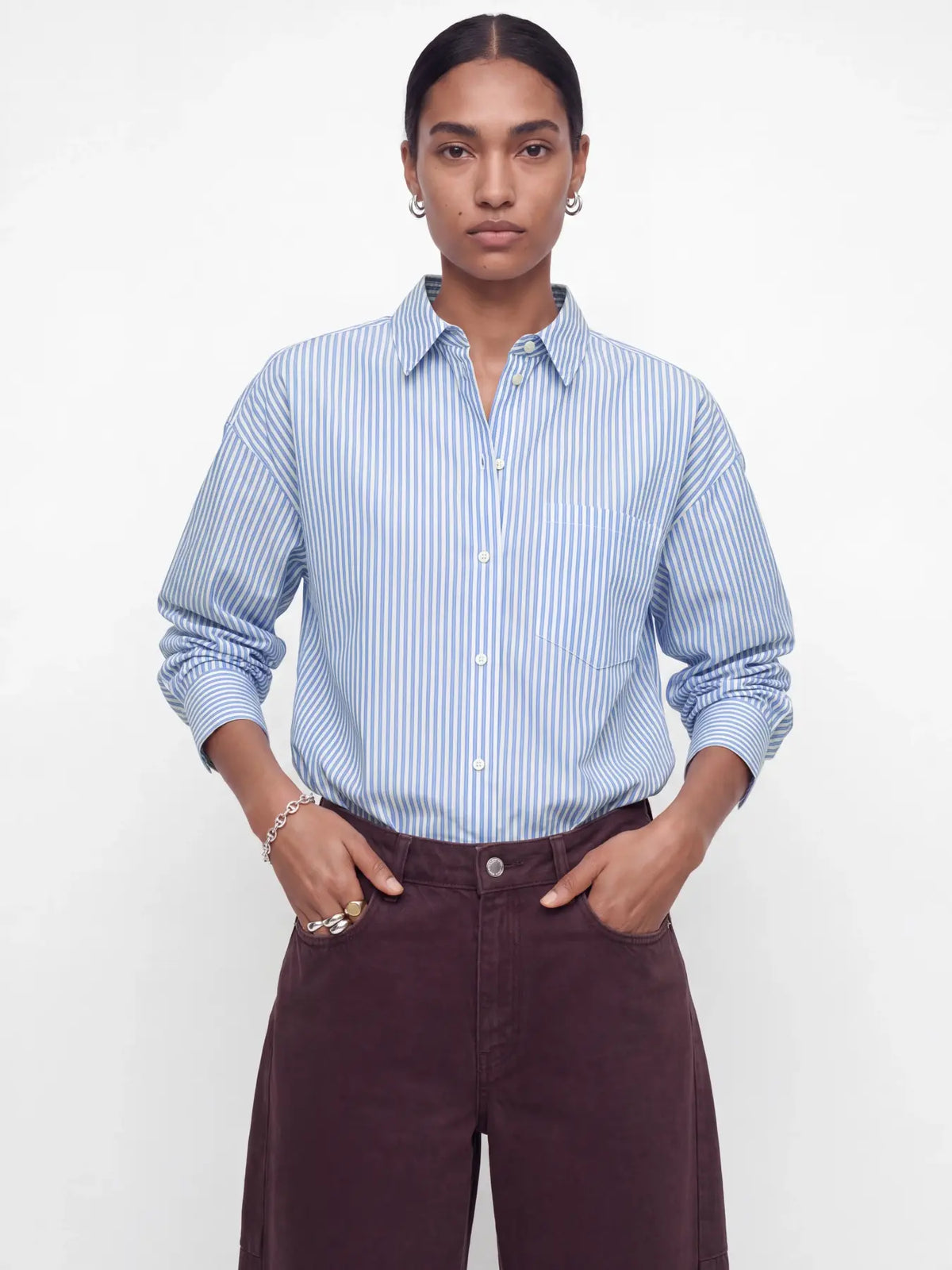 Camicia Donna JJXX JXJAMIE LS Relaxed Poplin