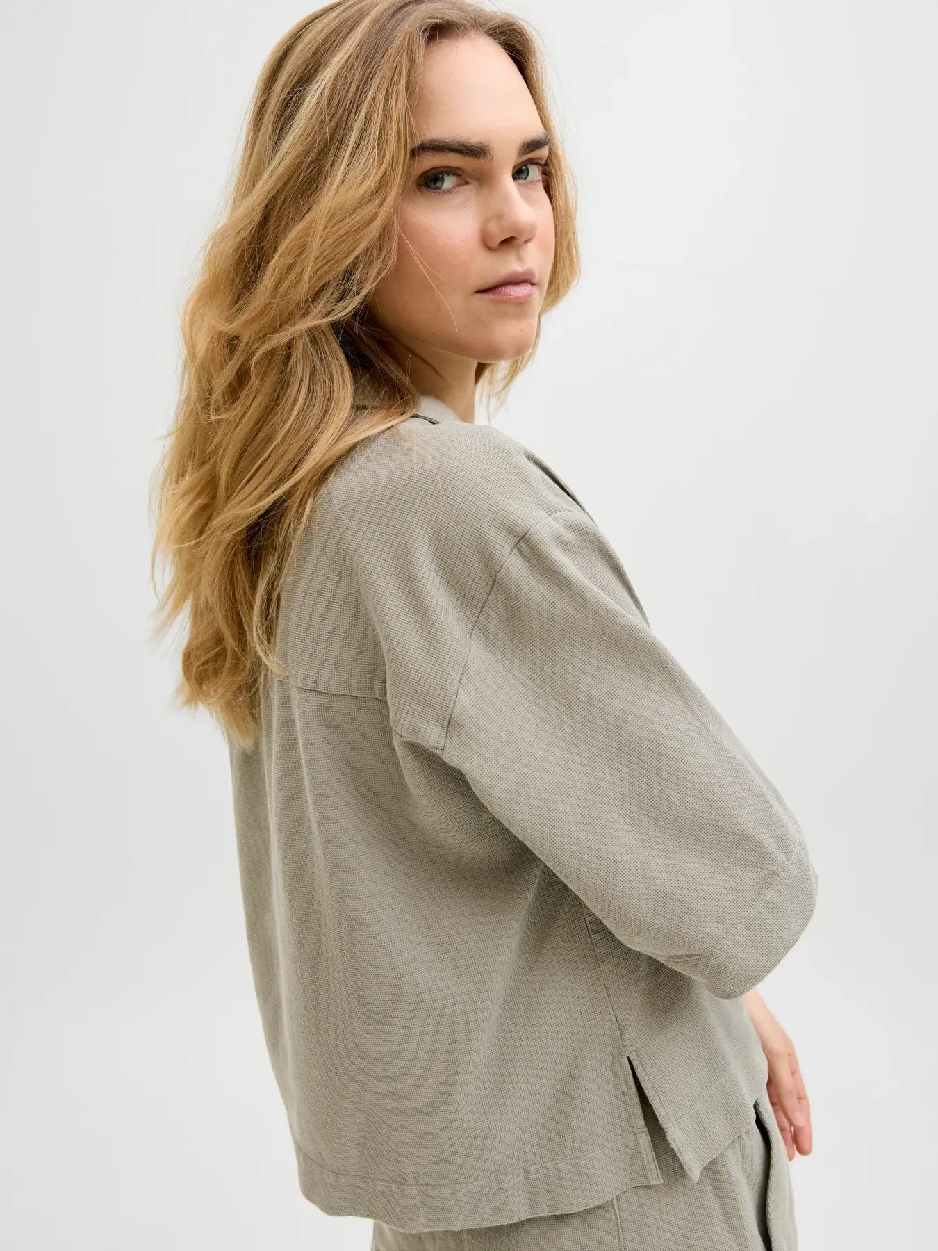 Camicia JXGLOBAL WAFFLE 3/4 RESORT 1040