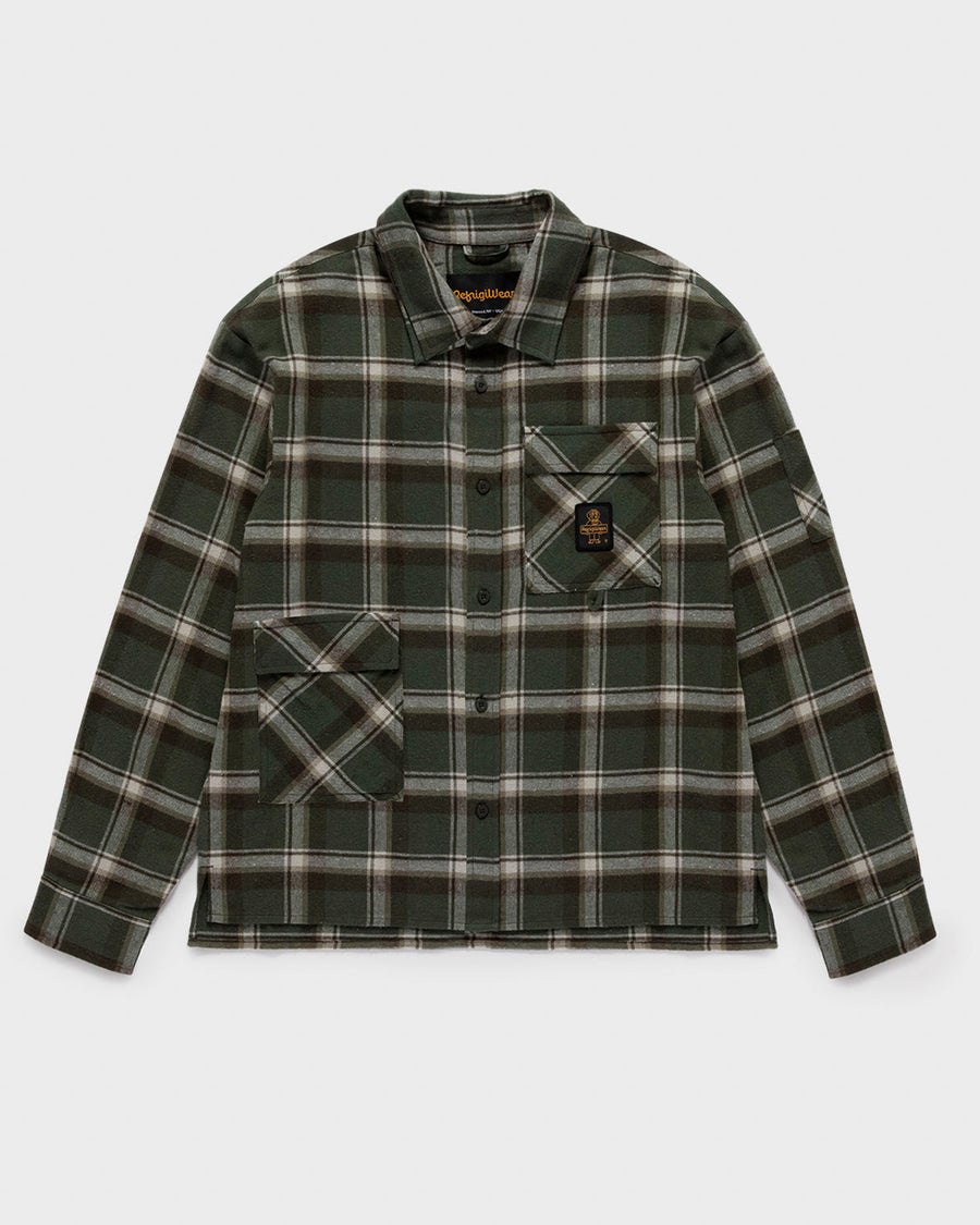 Refrigiwear Strauss Shirt - Camicia Uomo · CHECK GREEN