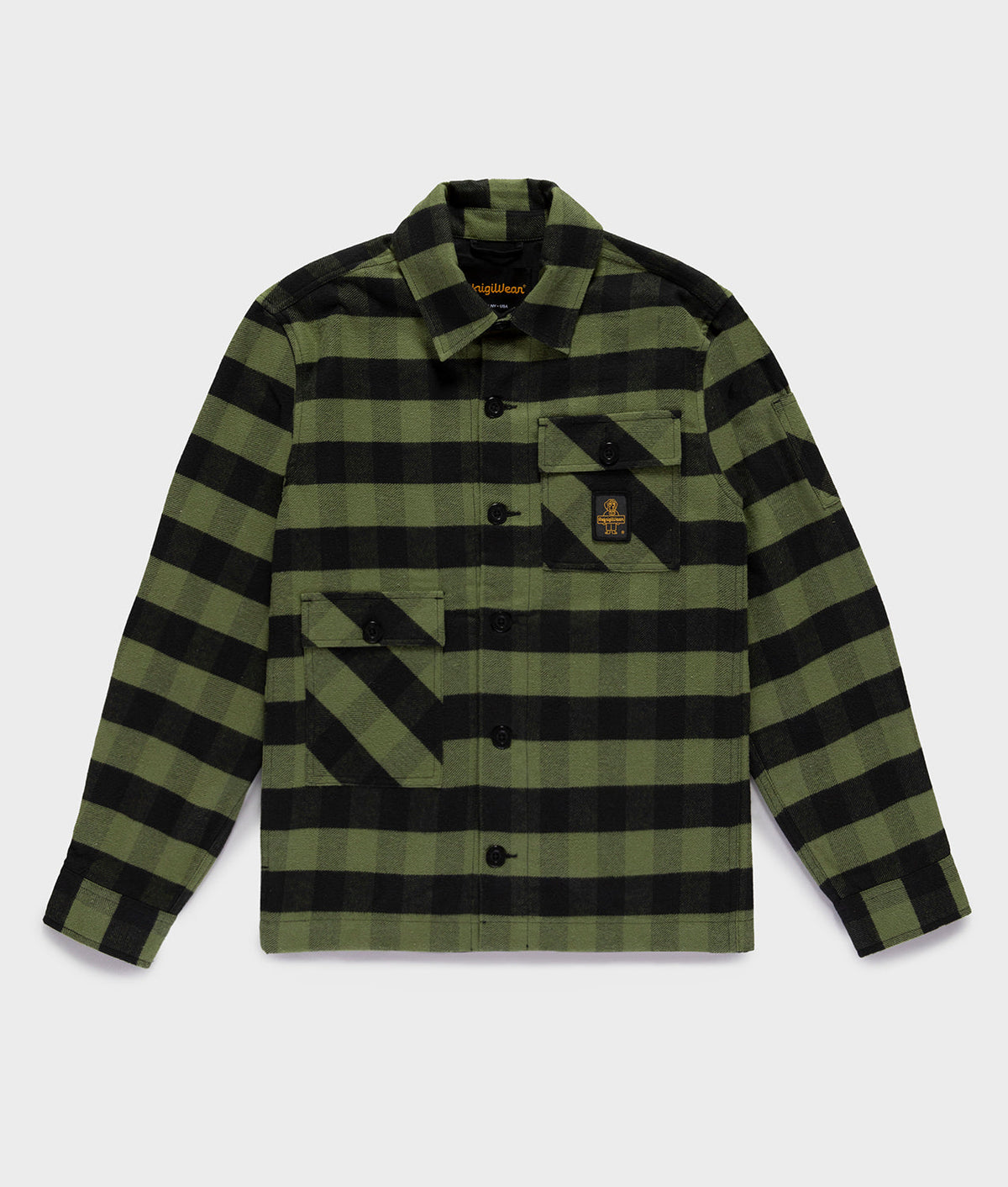 BACH SHIRT · CHECK FANTASY CHIVE