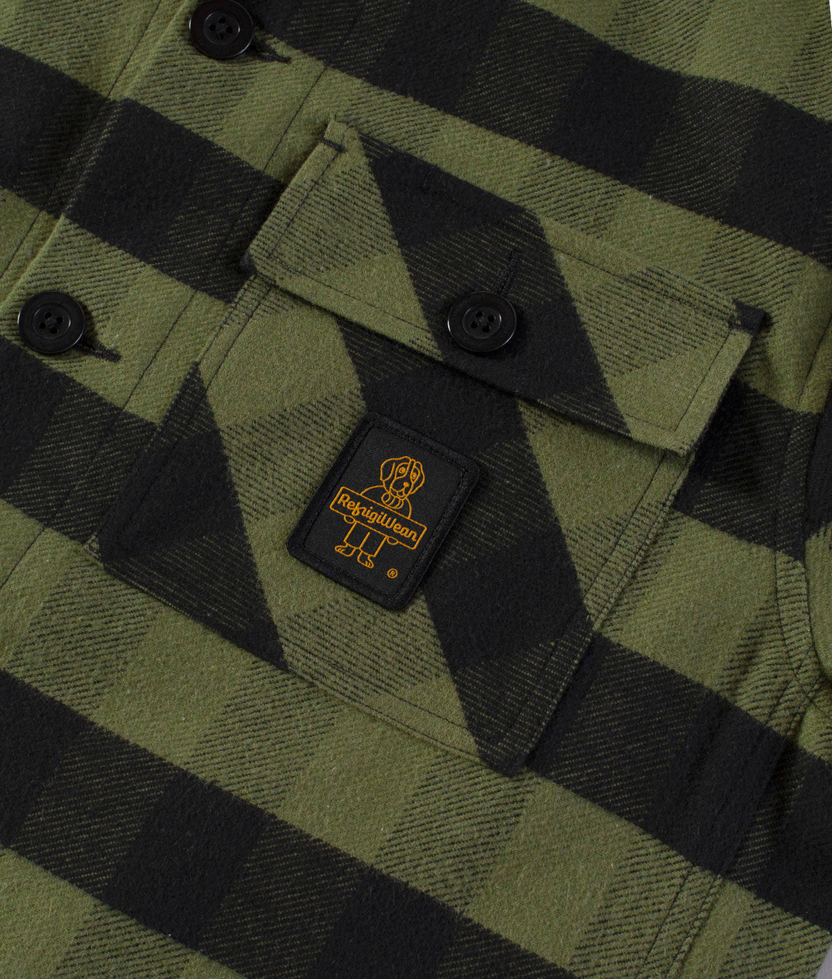 BACH SHIRT · CHECK FANTASY CHIVE