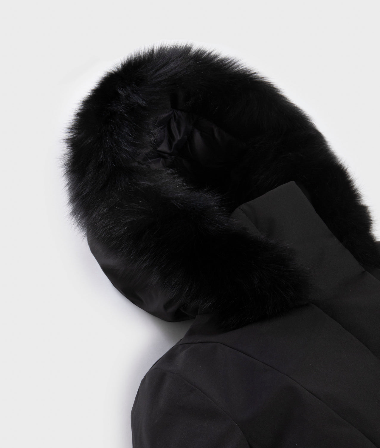 LADY TECH/1 FUR JACKET · NERO