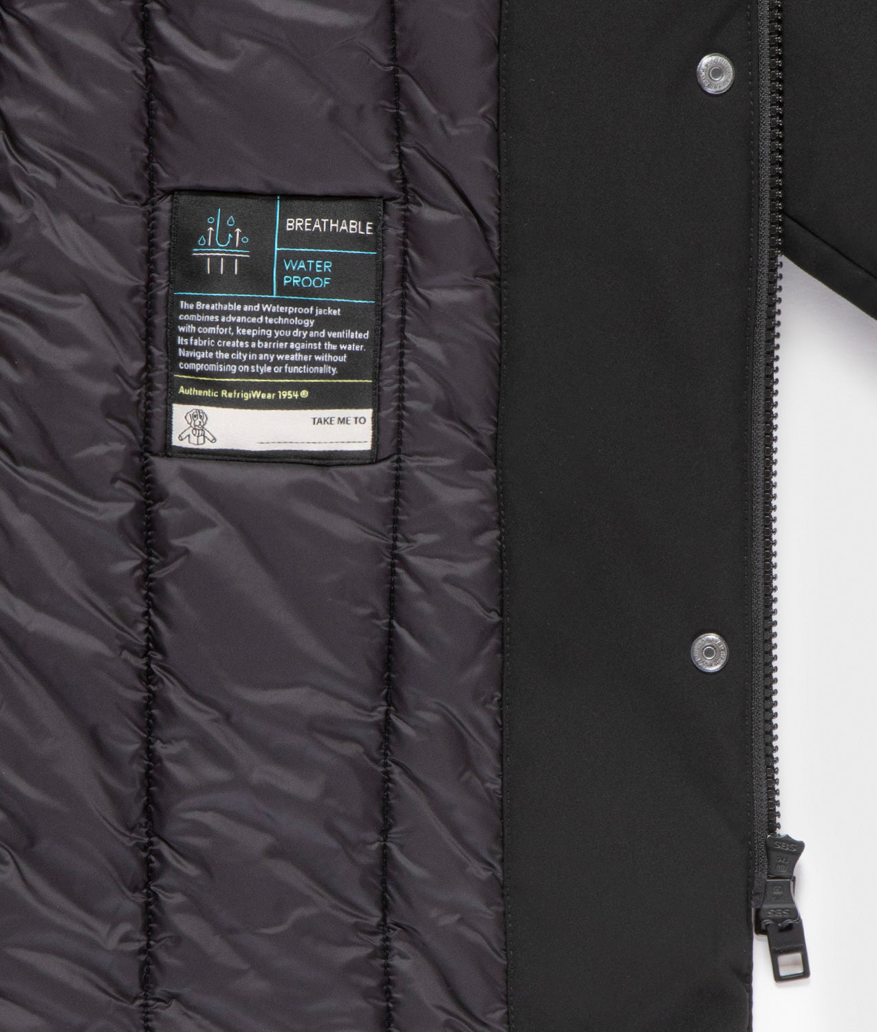 LADY TECH/1 FUR JACKET · NERO