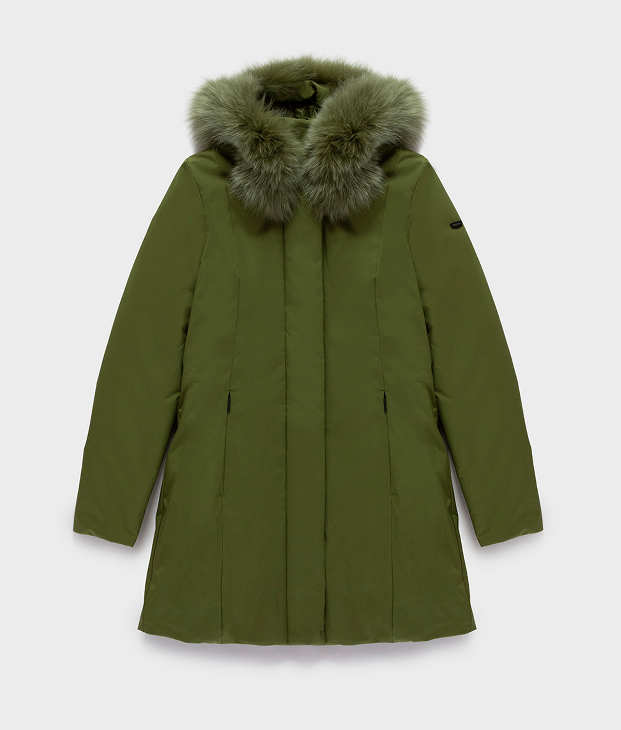 LADY TECH/1 FUR JACKET · pesto cypress
