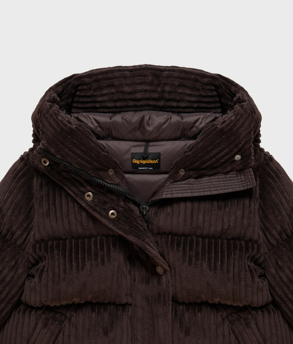 Refrigiwear Velvet Braffy Jacket - Giubbotti Donna · BLACK COFFEE