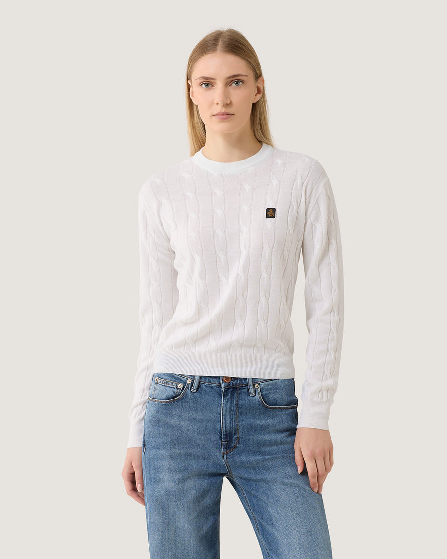 Refrigiwear Winter Braids Nala Knitwear - Maglieria Donna · BIANCO OTTICO