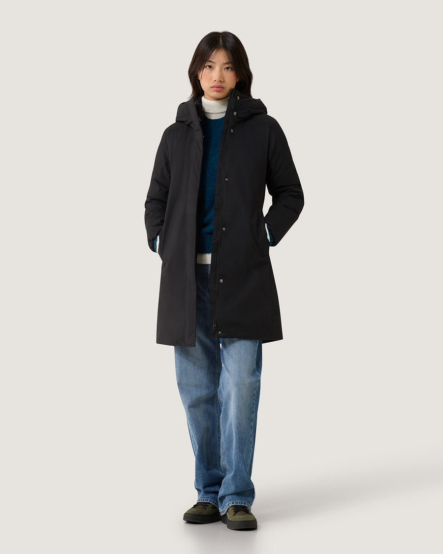 Refrigiwear Long Nebla Tech Jacket - Parka Donna · NERO