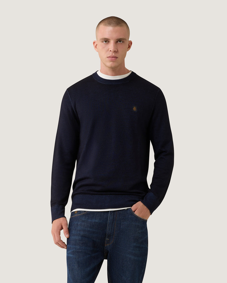 Refrigiwear Bennet Wash Pullover - Maglieria Uomo · DARK BLUE