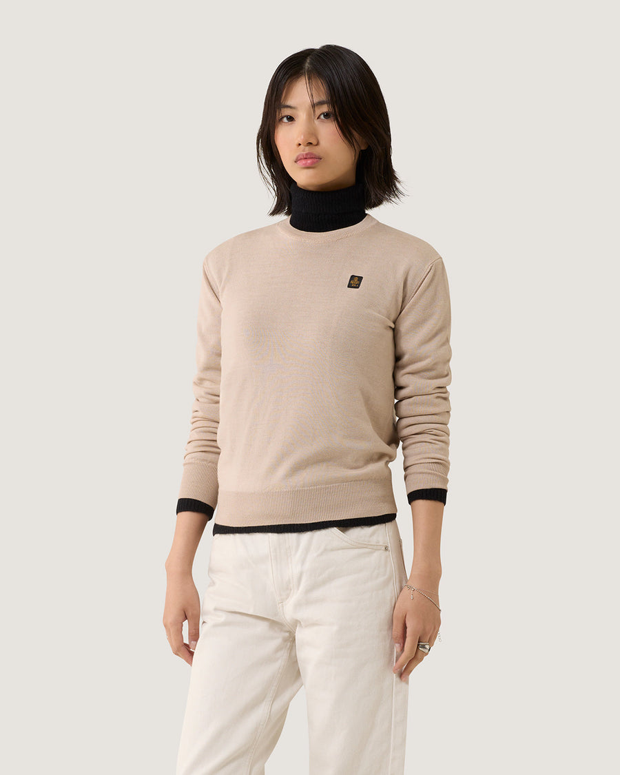 Refrigiwear Nala Patch Knitwear - Maglieria Donna · PLAZA TAUPE