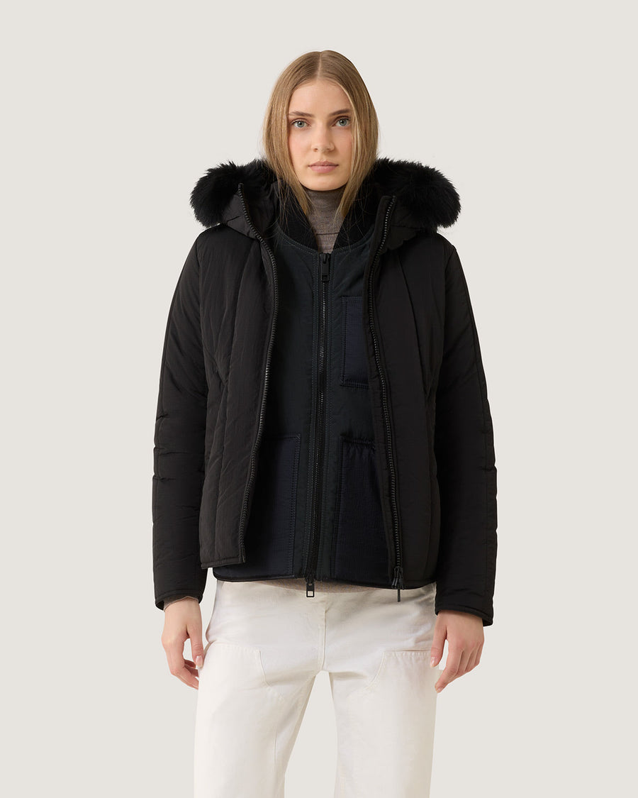 Refrigiwear Short Berna Fur Jacket - Giubbotti Donna · NERO