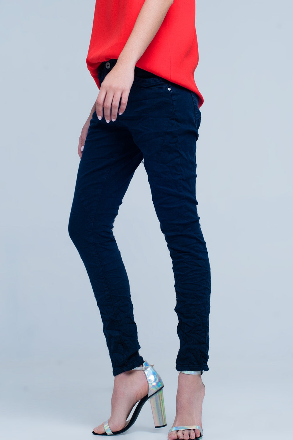 boyfriend Jeans originale blu navy