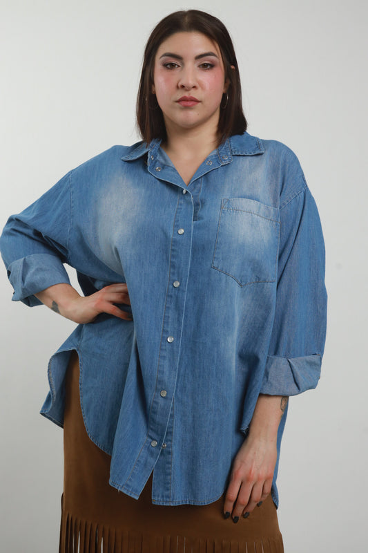 0586 - Camicia Jeans CURVY