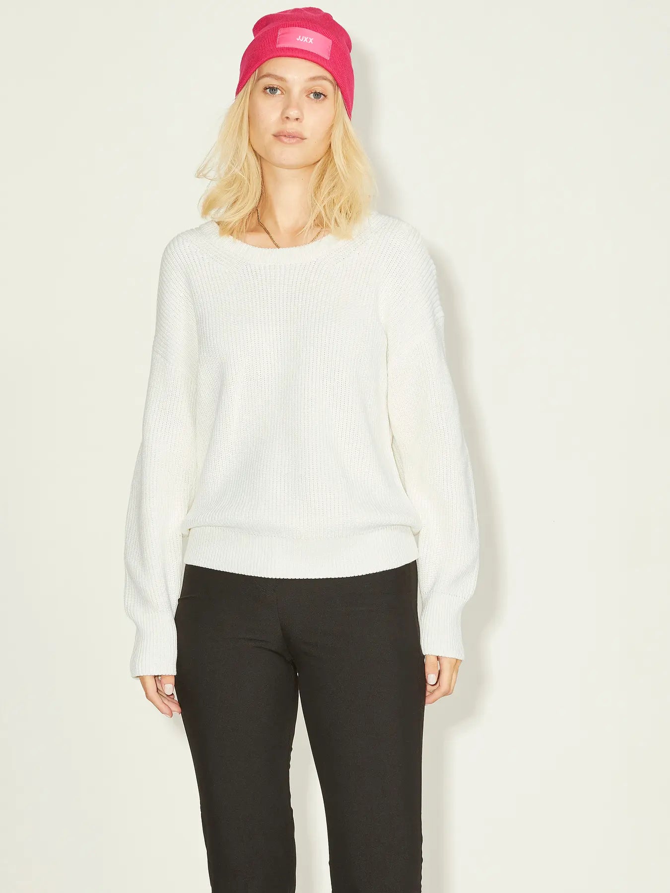0830 JXMILA TWIST CREW NECK KNIT NOOS