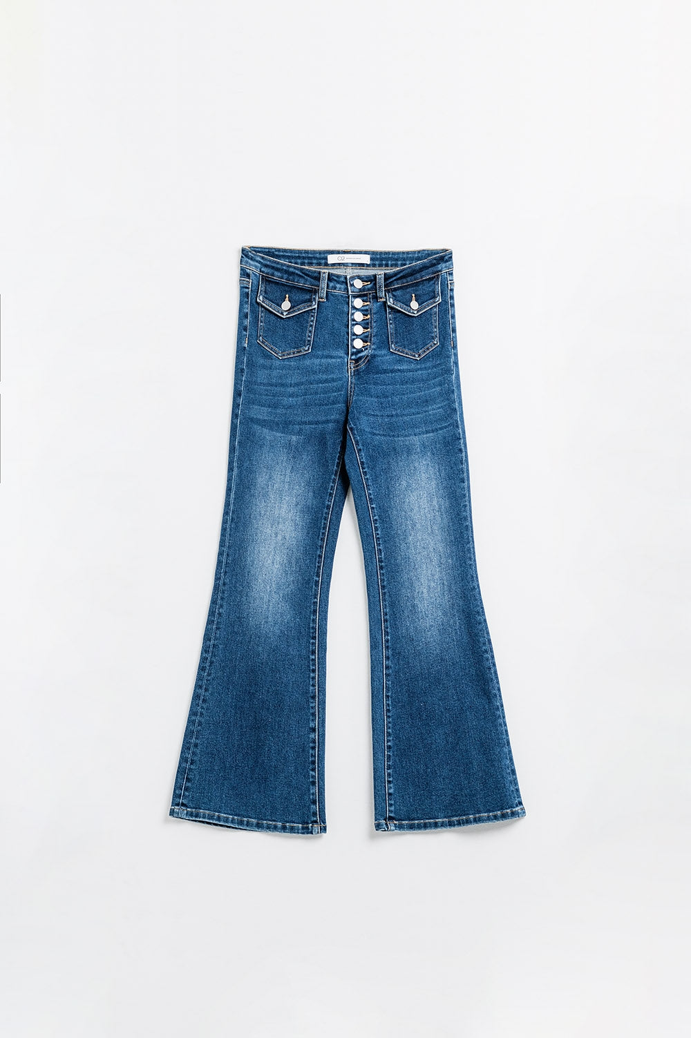 jeans svasati a lavaggio medio con tasche